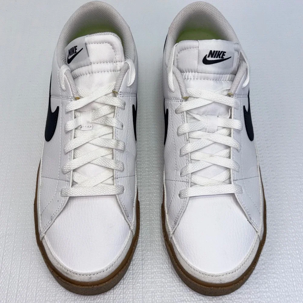 Nike Court Legacy Sneakers Premium White‎ Gum Sole Women's Size 11.5